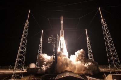 GOES-R lifted off at 6:42 p.m. EST on November 19, 2016 from Cape Canaveral Air Force Station's Space Launch Complex 41, aboard a United Launch Alliance Atlas V 541 rocket. Credit: ULA